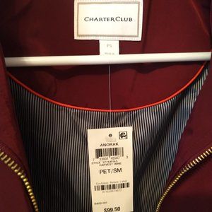 Charter Club Water-Resistant Hooded Anorak Jacket